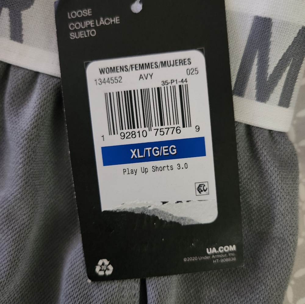 New Under Armour Gray Play Up Athletic Shorts 3.0 - Picture 7 of 9